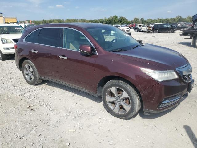 5FRYD4H26GB035138 - 2016 ACURA MDX BURGUNDY photo 4