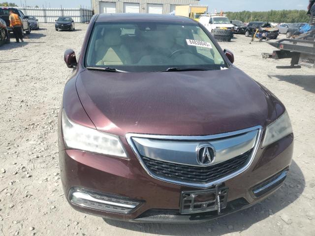 5FRYD4H26GB035138 - 2016 ACURA MDX BURGUNDY photo 5
