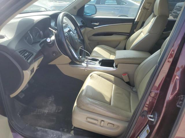 5FRYD4H26GB035138 - 2016 ACURA MDX BURGUNDY photo 7