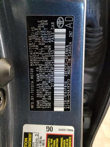 2T1BURHE9FC450813 - 2015 TOYOTA COROLLA L 蓝色 照片 13