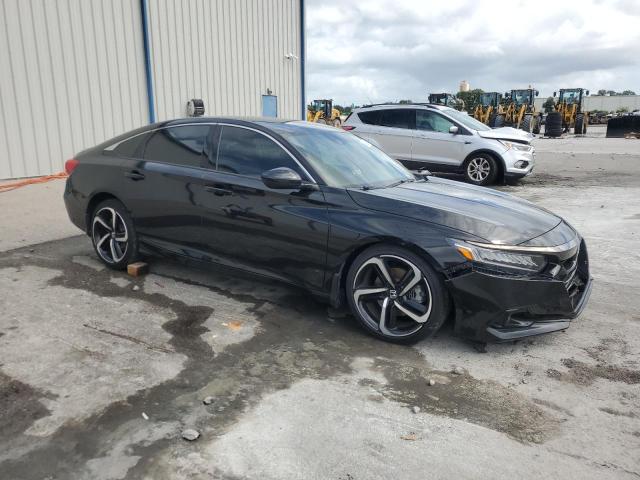 1HGCV1F36NA041046 - 2022 HONDA ACCORD SPORT შავი ფოტო 4