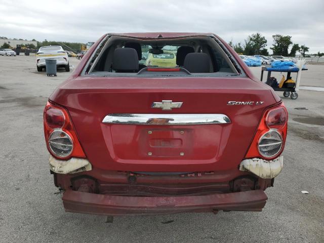 1G1JC5SG7D4253701 - 2013 CHEVROLET SONIC LT RED photo 6