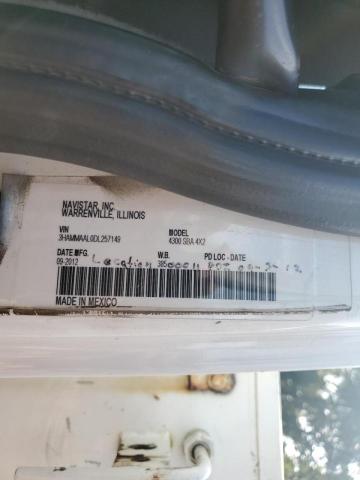 3HAMMAAL0DL257149 - 2013 INTERNATIONAL 4300 4300 Biały zdjęcie 10