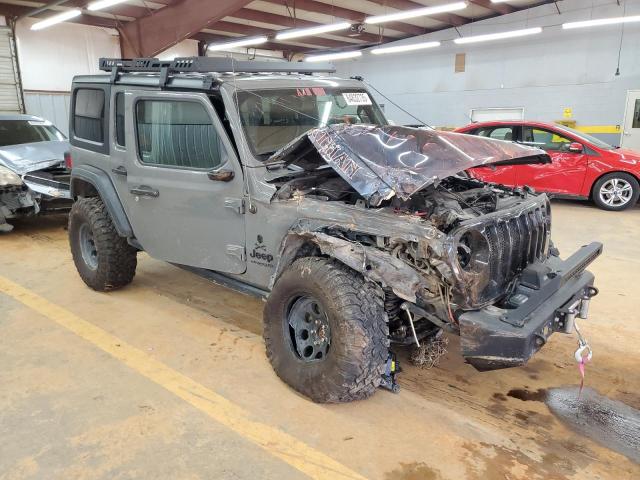 1C4HJXDN7MW562351 - 2021 JEEP WRANGLER UNLIMITED SPORT GRAY photo 4