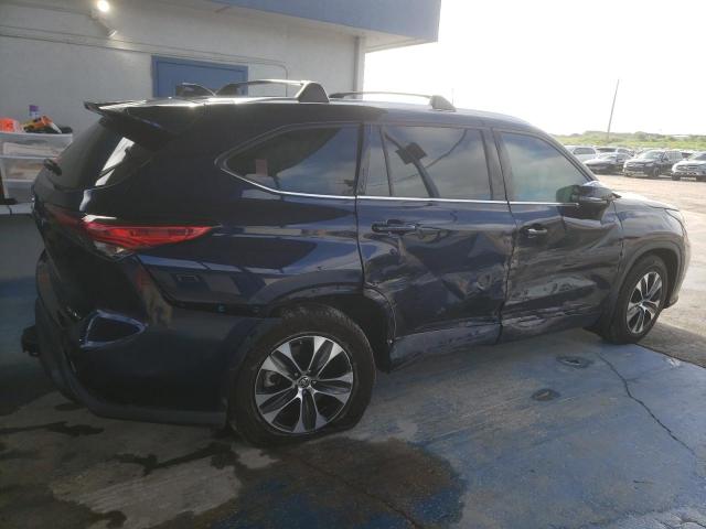 5TDHZRBH4LS508831 - 2020 TOYOTA HIGHLANDER XLE Azul foto 3