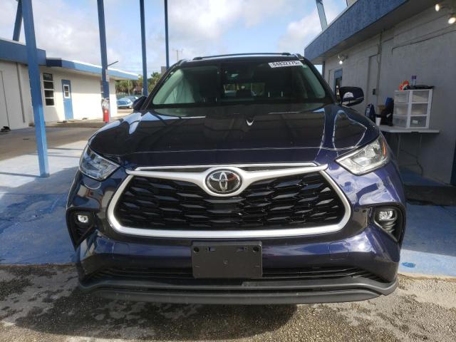 5TDHZRBH4LS508831 - 2020 TOYOTA HIGHLANDER XLE Azul foto 5