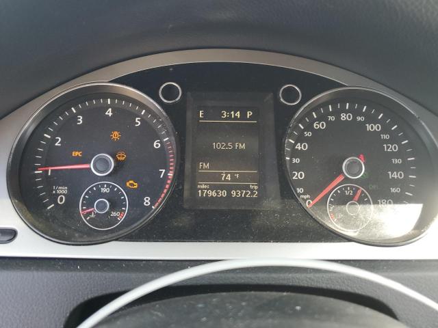 WVWMN7AN6AE550247 - 2010 VOLKSWAGEN CC SPORT WHITE photo 9