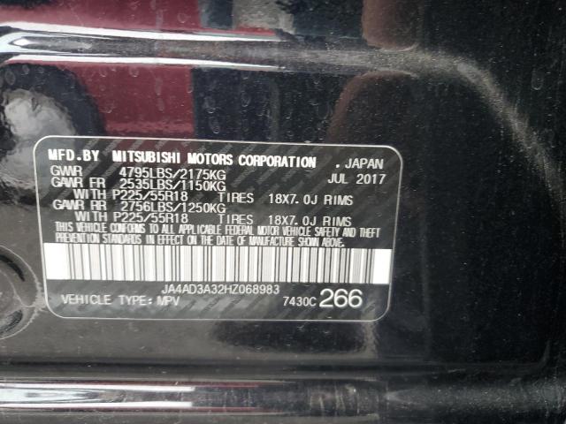 JA4AD3A32HZ068983 - 2017 MITSUBISHI OUTLANDER SE BLACK photo 13