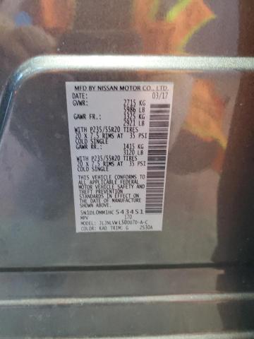 5N1DL0MM1HC543451 - 2017 INFINITI QX60 Մոխրագույն լուսանկար 13