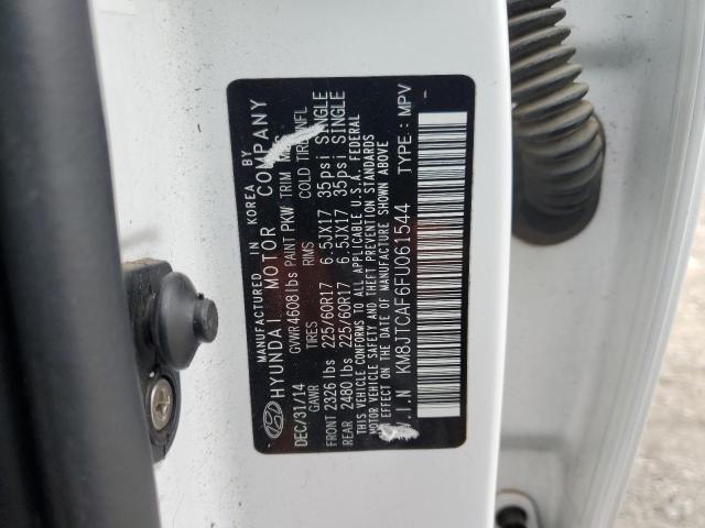 KM8JTCAF6FU061544 - 2015 HYUNDAI TUCSON GLS أبيض صورة 13