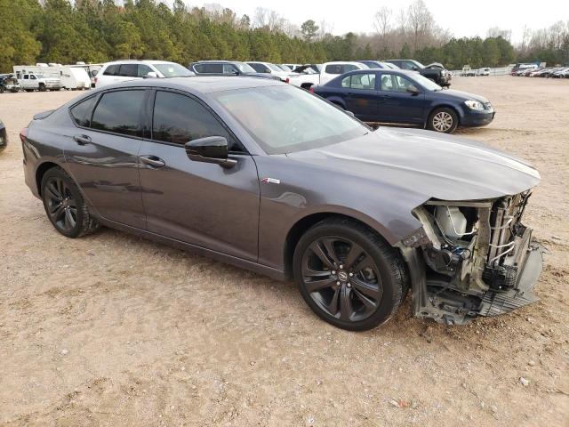 19UUB6F50MA005458 - 2021 ACURA TLX TECH A GRAY photo 4