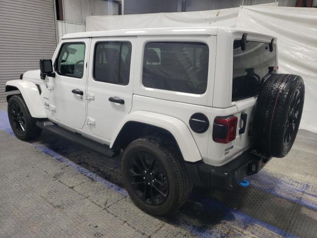 1C4JJXP66NW112407 - 2022 JEEP WRANGLER U SAHARA 4XE WHITE photo 2
