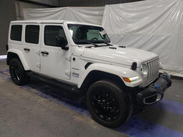 1C4JJXP66NW112407 - 2022 JEEP WRANGLER U SAHARA 4XE WHITE photo 4