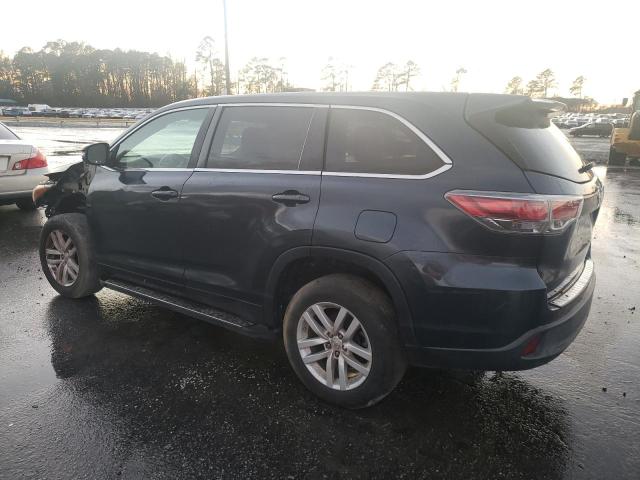 5TDJKRFH3FS108120 - 2015 TOYOTA HIGHLANDER XLE BLUE photo 2