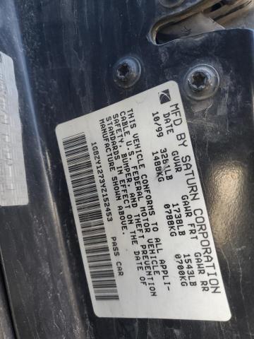 1G8ZY1273YZ152453 - 2000 SATURN SC2 BLACK photo 12
