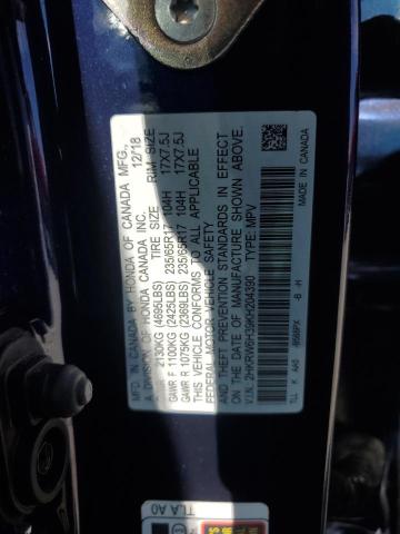 2HKRW6H39KH204390 - 2019 HONDA CR-V LX BLUE photo 12