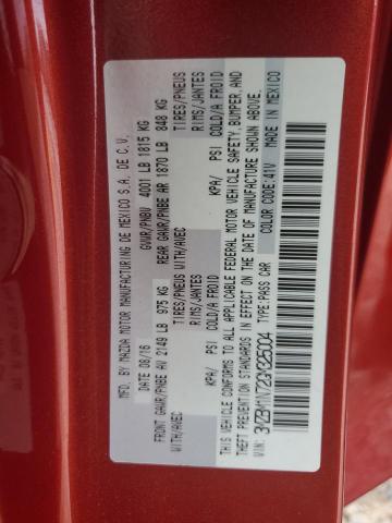 3MZBM1N72GM325004 - 2016 MAZDA 3 GRAND TOURING RED photo 13