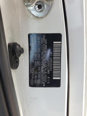 KMHTC6AD4DU108401 - 2013 HYUNDAI VELOSTER თეთრი ფოტო 13