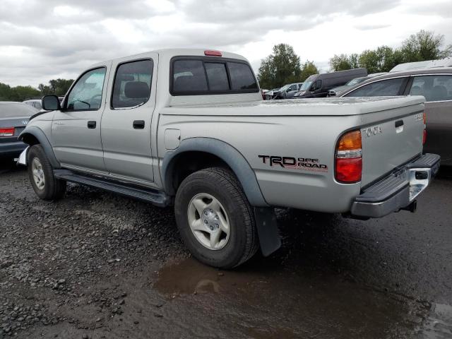 5TEGN92N02Z120378 - 2002 TOYOTA TACOMA DOUBLE CAB PRERUNNER SILVER photo 2