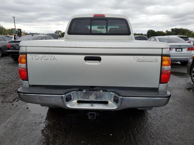 5TEGN92N02Z120378 - 2002 TOYOTA TACOMA DOUBLE CAB PRERUNNER SILVER photo 6