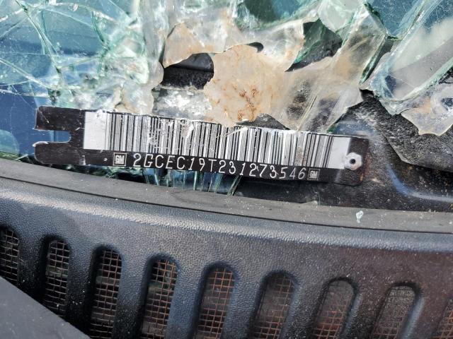 2GCEC19T231273546 - 2003 CHEVROLET SILVERADO C1500 BLACK photo 12