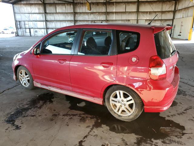 JHMGD386X7S041567 - 2007 HONDA FIT S წითელი ფოტო 2