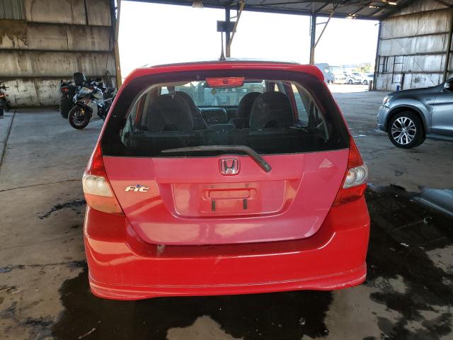 JHMGD386X7S041567 - 2007 HONDA FIT S წითელი ფოტო 6
