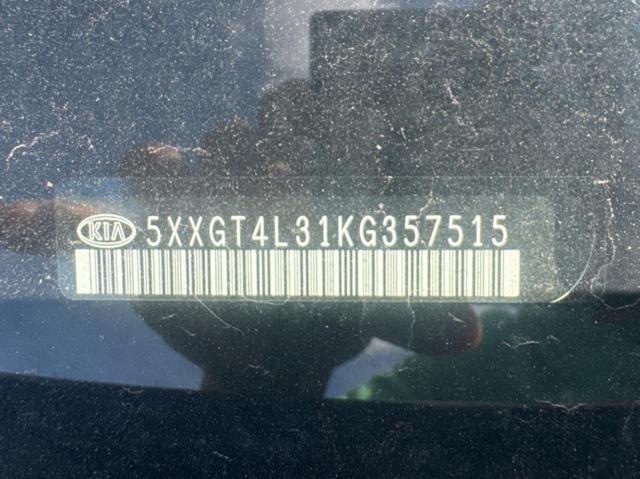 5XXGT4L31KG357515 - 2019 KIA OPTIMA LX Марун фото 10