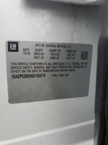 1G4ZP5SS5HU182678 - 2017 BUICK LACROSSE ESSENCE WHITE photo 13