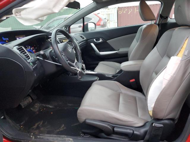 2HGFG3B01FH516359 - 2015 HONDA CIVIC EXL წითელი ფოტო 7