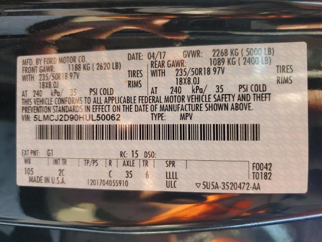 5LMCJ2D90HUL50062 - 2017 LINCOLN MKC SELECT Qara foto 13