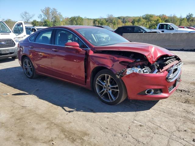 3FA6P0D91FR122279 - 2015 FORD FUSION TITANIUM 红色 照片 4