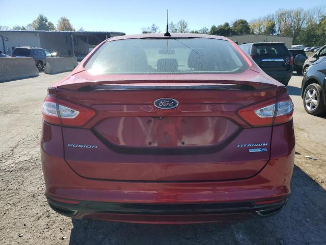 3FA6P0D91FR122279 - 2015 FORD FUSION TITANIUM 红色 照片 6