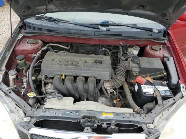 1NXBR32E38Z047578 - 2008 TOYOTA COROLLA CE ბურგუნდია ფოტო 11