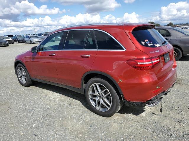 WDC0G4KB4HV004479 - 2017 MERCEDES-BENZ GLC 300 4MATIC RED photo 2