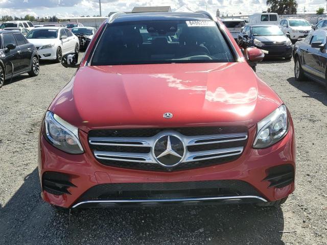 WDC0G4KB4HV004479 - 2017 MERCEDES-BENZ GLC 300 4MATIC RED photo 5