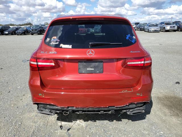 WDC0G4KB4HV004479 - 2017 MERCEDES-BENZ GLC 300 4MATIC RED photo 6