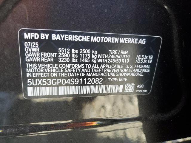 5UX53GP04S9112082 - 2025 BMW X3 30 XDRIVE CHARCOAL photo 13