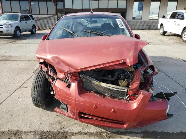 KL1TD56E19B391685 - 2009 CHEVROLET AVEO LS Qırmızı foto 5