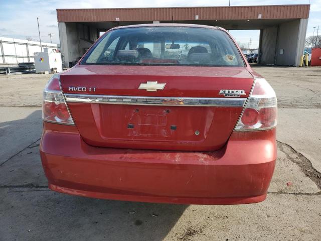 KL1TD56E19B391685 - 2009 CHEVROLET AVEO LS Qırmızı foto 6