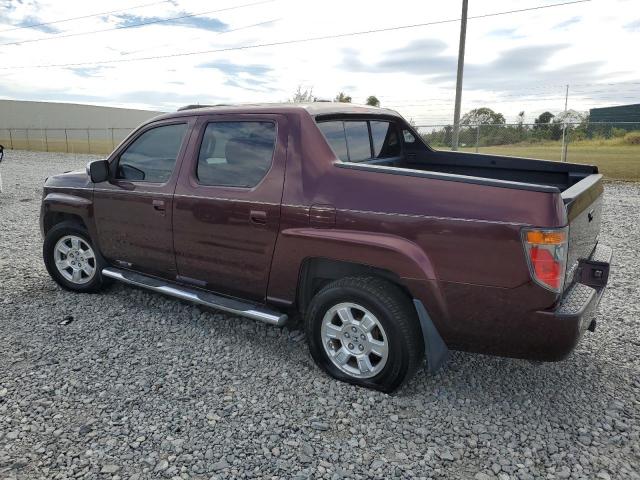 2HJYK16567H540766 - 2007 HONDA RIDGELINE RTL BURGUNDY photo 2