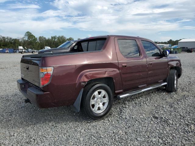 2HJYK16567H540766 - 2007 HONDA RIDGELINE RTL BURGUNDY photo 3