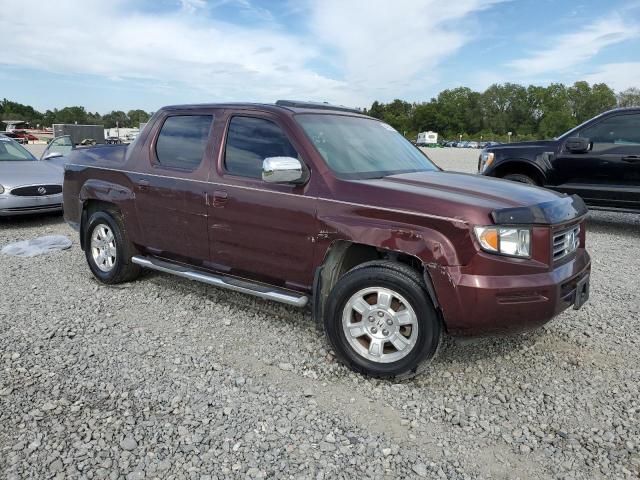 2HJYK16567H540766 - 2007 HONDA RIDGELINE RTL BURGUNDY photo 4