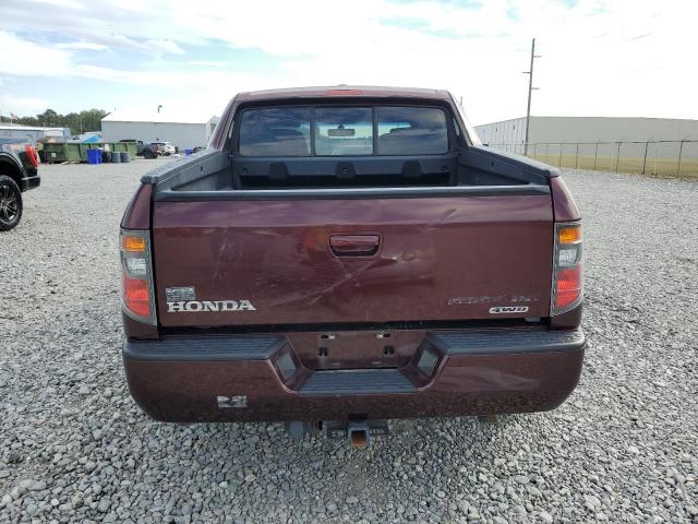 2HJYK16567H540766 - 2007 HONDA RIDGELINE RTL BURGUNDY photo 6
