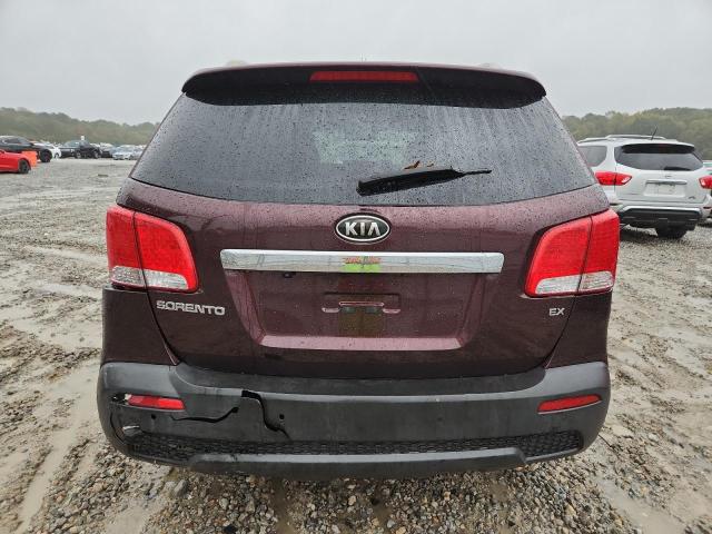 5XYKU4A60DG313296 - 2013 KIA SORENTO EX ბურგუნდია ფოტო 6