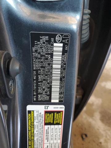 2T1BU4EE3BC725013 - 2011 TOYOTA COROLLA BASE Grafit foto 13