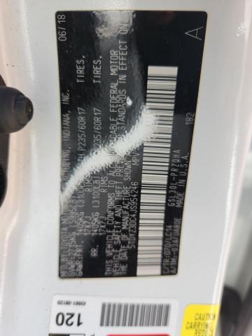 5TDYZ3DC4JS954246 - 2018 TOYOTA SIENNA XLE Ақ фото 12