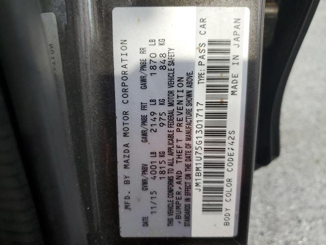 JM1BM1U75G1301717 - 2016 MAZDA 3 SPORT Қоңыр фото 13