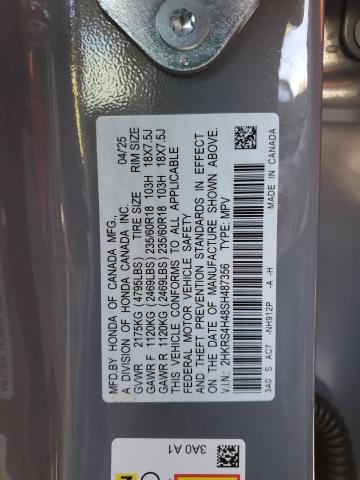 2HKRS4H48SH487356 - 2025 HONDA CR-V EX GRAY photo 14