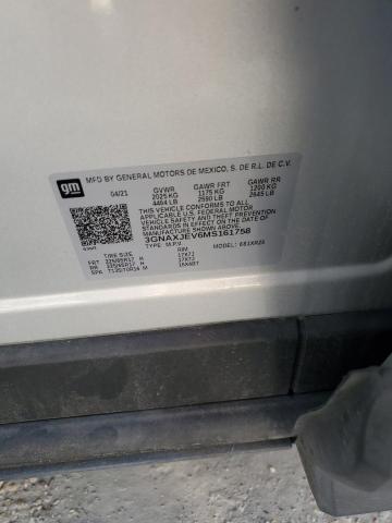 3GNAXJEV6MS161758 - 2021 CHEVROLET EQUINOX LT Gümüş foto 13